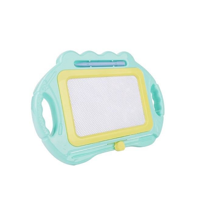 Tabla Magnetica Pentru Desen Si Scris, Ecran Sterge-Tot Cu Glisor, Include Pix Magnetic Si Picioare Suport, Jucarie Educativa Interactiva, Plastic Rezistent, 23x17 cm, Albastru