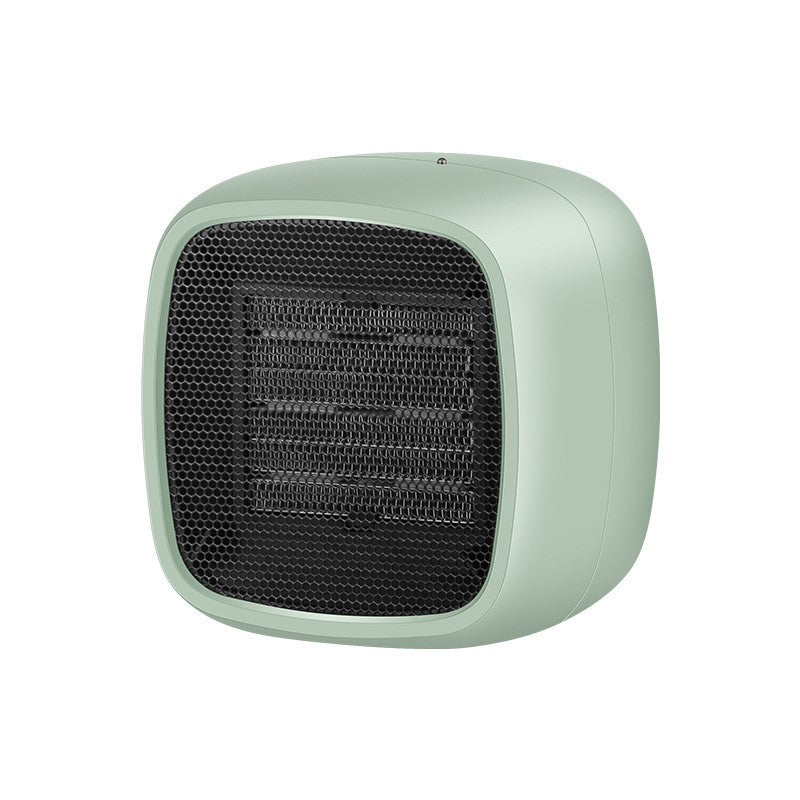 Mini Radiator Electric Portabil, Aeroterma Compacta 800 W, 2 Trepte de Incalzire, Protectie la Rasturnare, Suprafata 10 mp, 150x120x175 mm, Verde