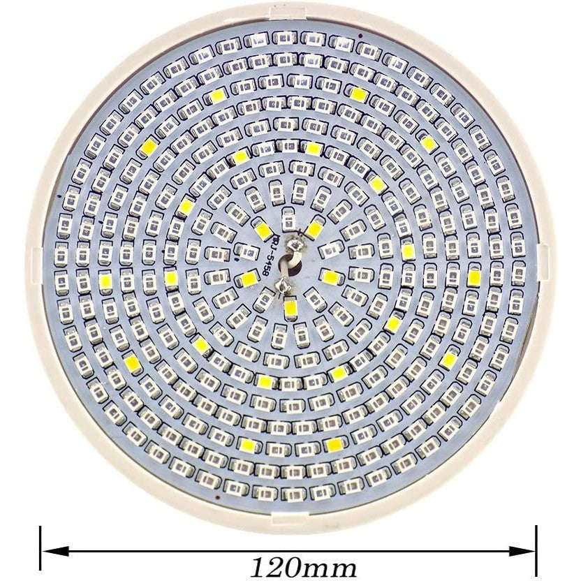 Lampa LED Pentru Cresterea Plantelor De Interior, Cap Dublu Ajustabil, Spectru Rosu Si Albastru, 290 LED-uri, Fixare Cu Clips, 46x11.5x9.2 cm