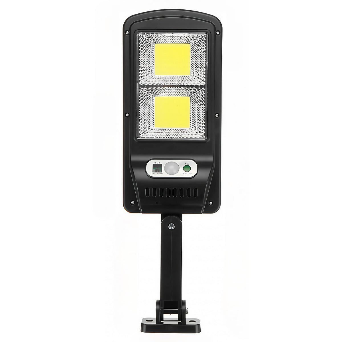 Lampă Stradală Solară cu Senzor de Mișcare și Telecomandă, 108 LED COB, 2592 Lumeni, 21.6 W, Protecție IP65, 3 Moduri Iluminare, Plastic ABS, 36 cm x 11.5 cm, Alb Rece