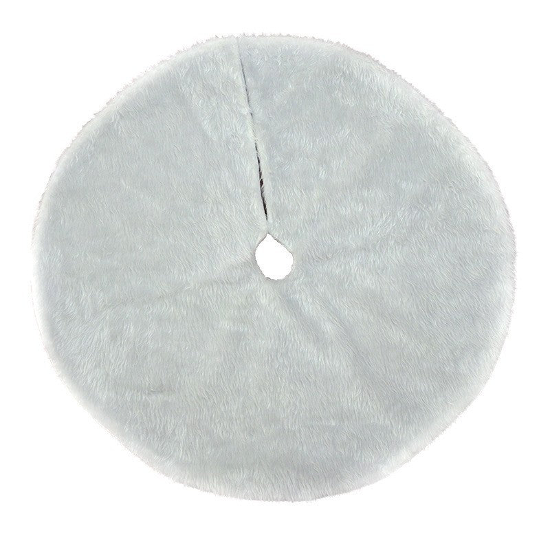 Covor pentru Brad de Craciun White Haipai, Protectie Podea, Blanita Artificiala, Diametru 90 cm, Grosime 4 cm, Alb