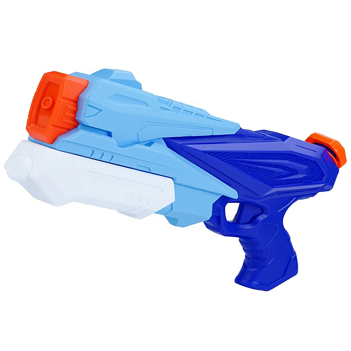 Pistol cu Apa pentru Copii, Mecanism cu Pompa si 3 Duze, Jucarie de Vara pentru Piscina si Plaja, Capacitate 500 ml, Albastru, Varsta 6 ani+