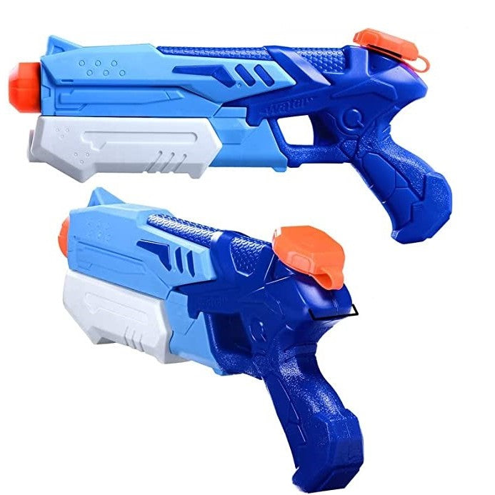 Pistol cu Apa pentru Copii si Adulti, Jucarie de Vara cu Pompa de Inalta Presiune si Rezervor, Plastic Rezistent, 300 ml, Albastru, 6 Ani+
