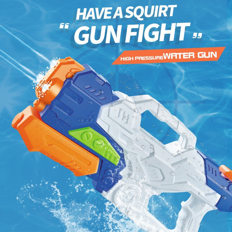 Pistol Cu Apa Pentru Copii Si Adulti, Jucarie Cu Pompa De Inalta Presiune Si 3 Duze, Rezervor 1000ML, Multicolor, Varsta 6 Ani+