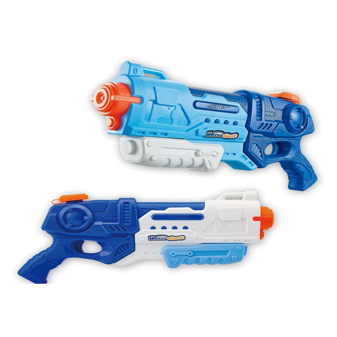 Pistol cu Apa pentru Copii si Adulti, Mecanism cu Pompa si Inalta Presiune, Jucarie pentru Piscina si Plaja, Albastru, 990 ml