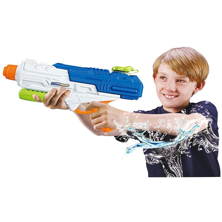 Pistol cu Apa pentru Copii si Adulti, Mecanism cu Pompa de Inalta Presiune, Jucarie pentru Piscina si Plaja, Rezervor Mare 1250 ml, Varsta 6 Ani+, Multicolor
