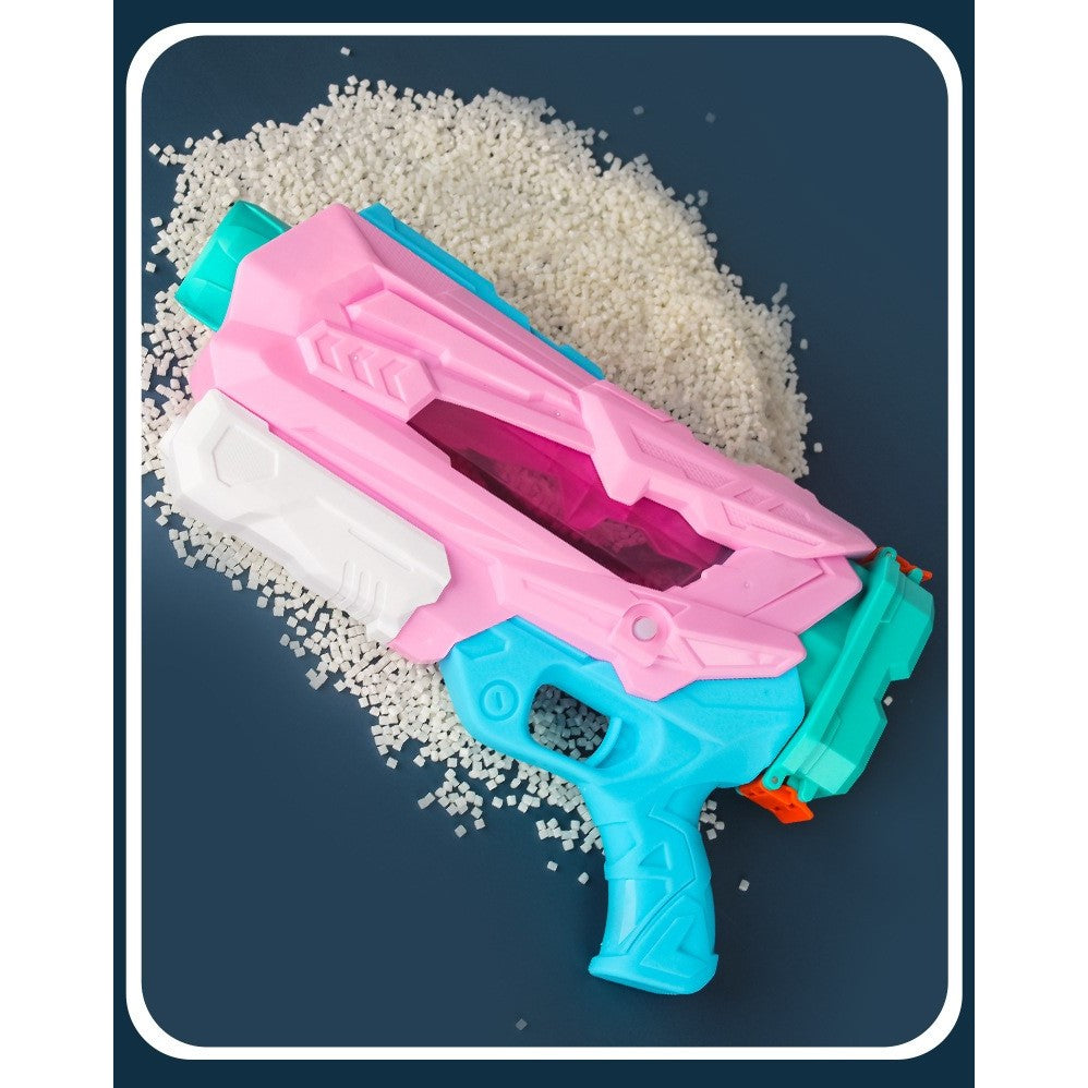 Pistol Cu Apa Pentru Copii Si Adulti, Mecanism Cu Pompa Si Incarcare Rapida, Pentru Piscina Sau Plaja, Roz, 600 ml