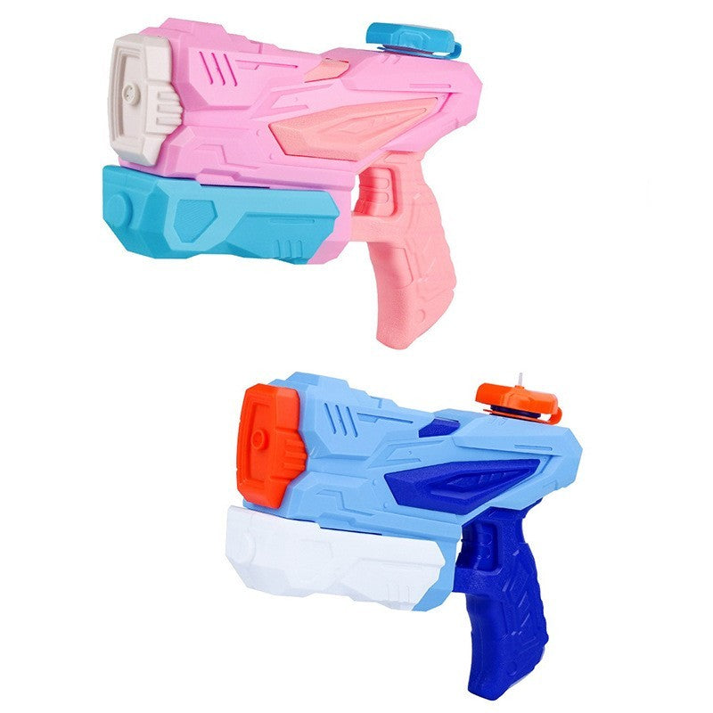 Set 4 Pistoale cu Apa pentru Copii, Jucarie de Vara cu Pompa de Inalta Presiune, pentru Piscina si Plaja, 300 ml, Albastru/Roz, Varsta 6 Ani+