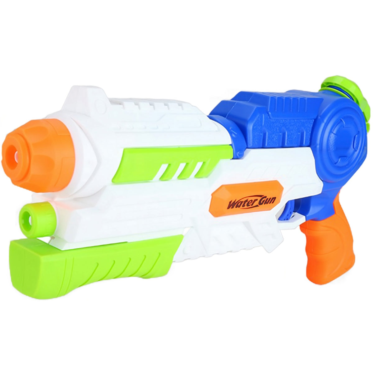 Pistol cu Apa pentru Copii si Adulti, Pompa de Inalta Presiune, Rezervor Mare Anti-Scurgere, Pentru Piscina si Plaja, 6 Ani+, Albastru/Multicolor, 1000 ml