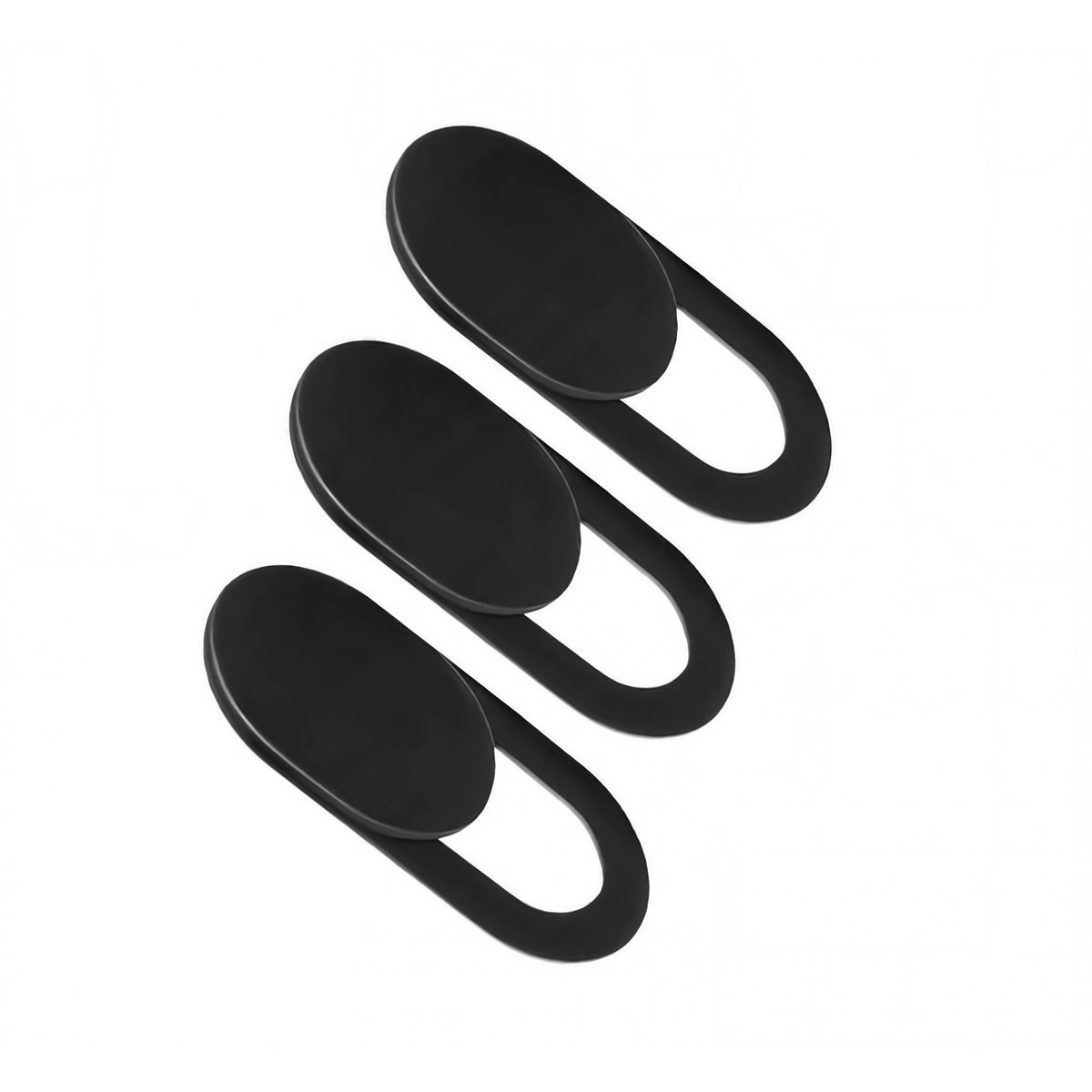 Set Capace Protectie Camera Web, Sistem Glisant pentru Intimitate si Securitate, Material ABS, Compatibil Laptop, Tableta si Telefon, Negru, 8 Bucati