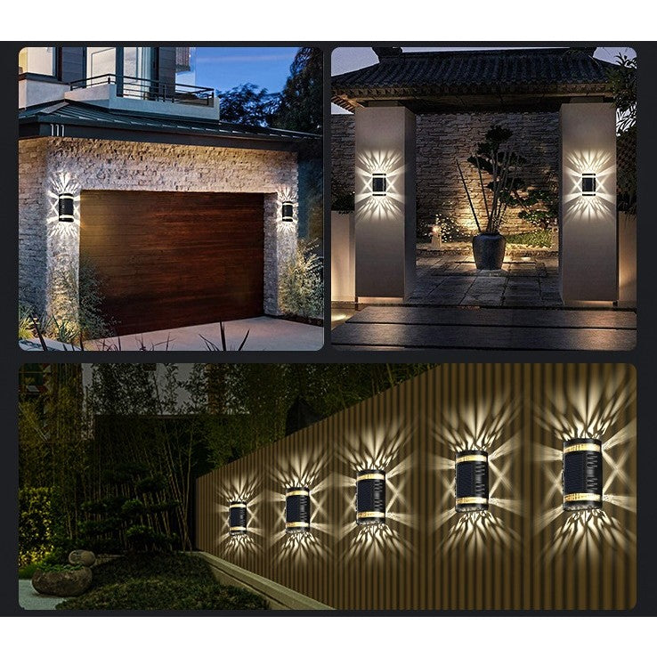 Lampa Solara LED Decorativa, Iluminat Bidirectional Exterior, Senzor Lumina, Protectie IP65, Material ABS, 1.2V 600mAh, 15.1 x 9 x 6 cm, Alb Cald
