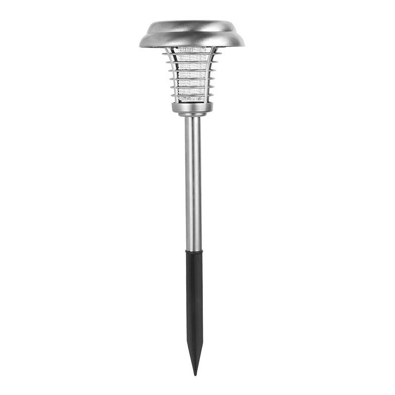 Lampa Solara Tip Torta Anti-Insecte si Tantari, Dispozitiv cu Lumina UV si Electrosoc, Rezistenta la Apa IP65, Material ABS, 1 LED, 48 x 14 cm, Gri
