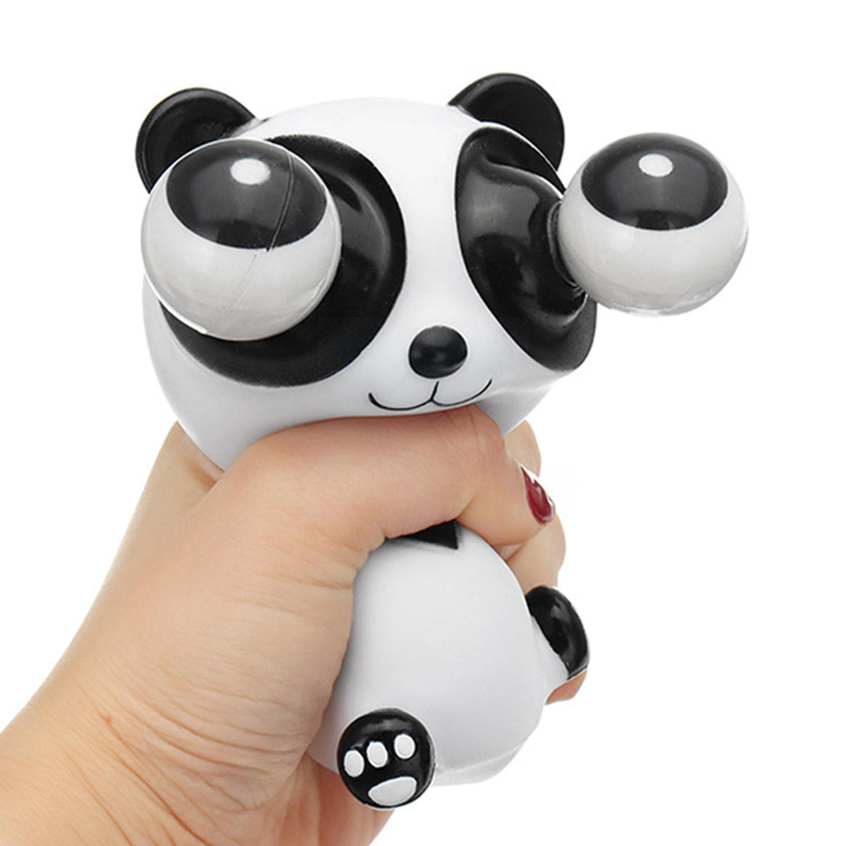 Jucărie Interactivă Antistres Panda, Efect Eye-Popping, Cauciuc Moale, Multicolor