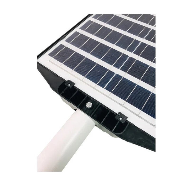 Lampa Solara Stradala LED 500W, Senzor de Miscare si Lumina, Telecomanda, Suport Prindere, 280 LED-uri, IP65, 6500K, Autonomie 12 Ore, ABS, Negru