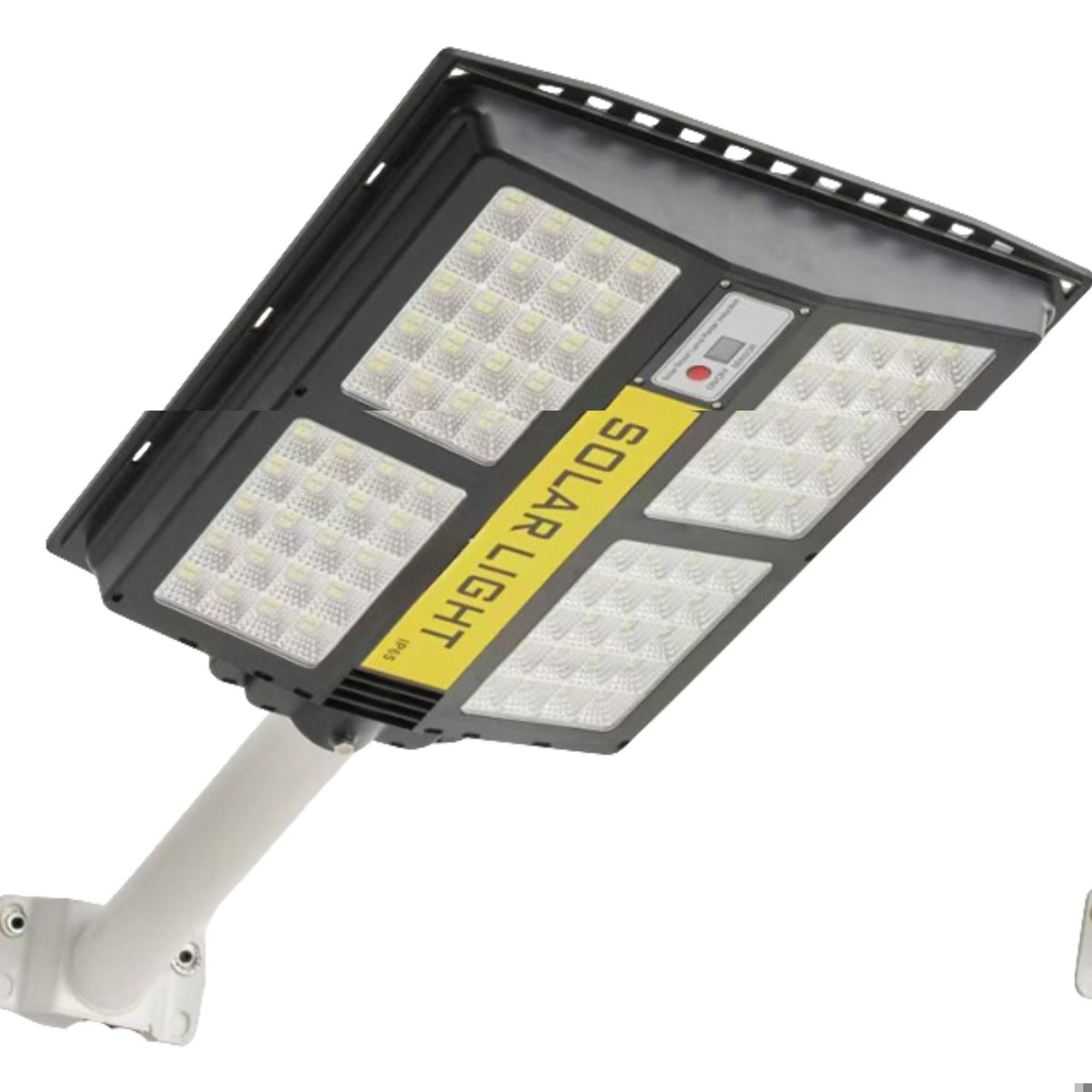 Lampa Solara Stradala LED 500W, Senzor de Miscare si Lumina, Telecomanda, Suport Prindere, 280 LED-uri, IP65, 6500K, Autonomie 12 Ore, ABS, Negru