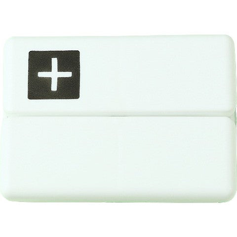 Organizator Medicamente Portabil, Cutie Depozitare Pastile Pliabila, 7 Compartimente Sigilate Individual, Plastic Fara BPA, Sistem Inchidere Ermetica, 10.2 x 7.2 cm, Alb/Negru