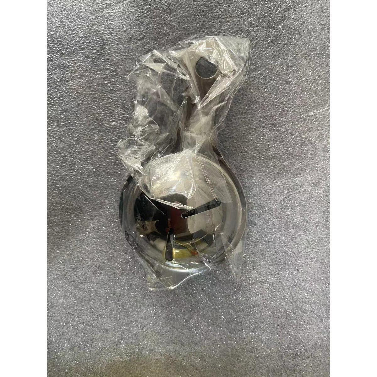 Separator Oua, Dispozitiv de Separare Albus de Galbenus cu Suport pentru Bol, Inox Alimentar, 14x7.5 cm, Argintiu
