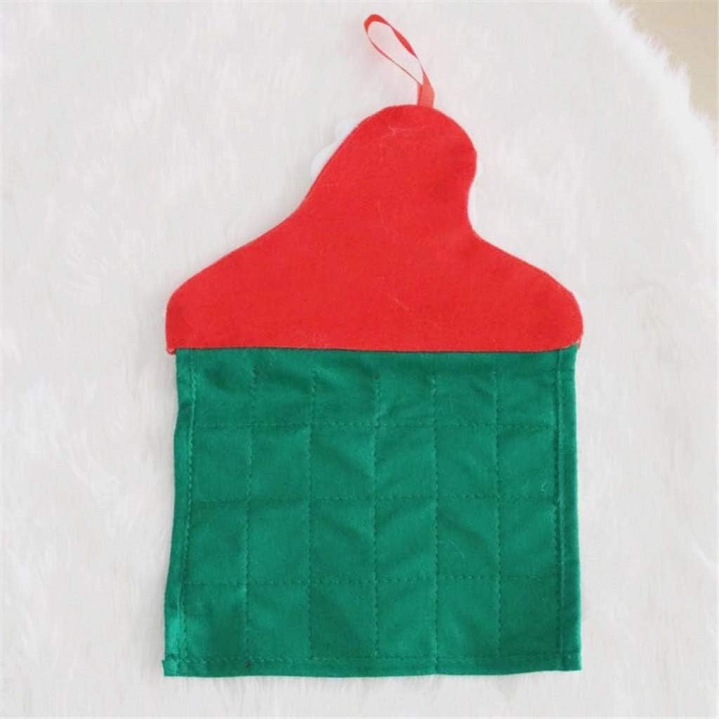 Calendar Advent de Crăciun cu Moș Crăciun, Decorațiune cu Buzunare pentru Cadouri și Surprize, Material Poliester Rezistent, Pentru Brad sau Perete, 20 x 30 cm, Multicolor