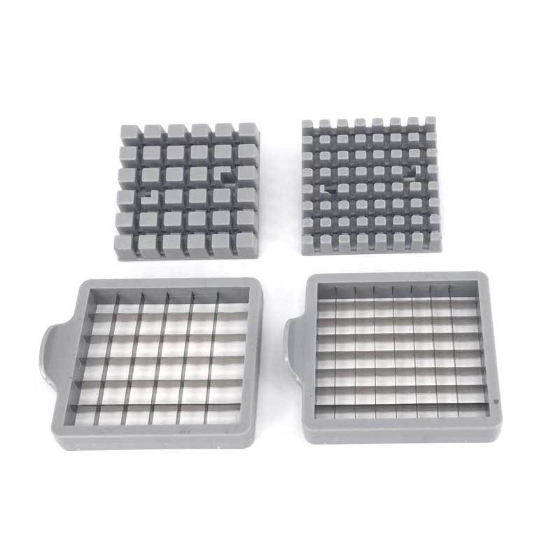 Feliator Manual pentru Cartofi Pai si Legume, Aparat de Taiat cu 2 Lame Interschimbabile, Otel Inoxidabil, 2 Dimensiuni Feliere, 26 x 9 x 12 cm, Argintiu