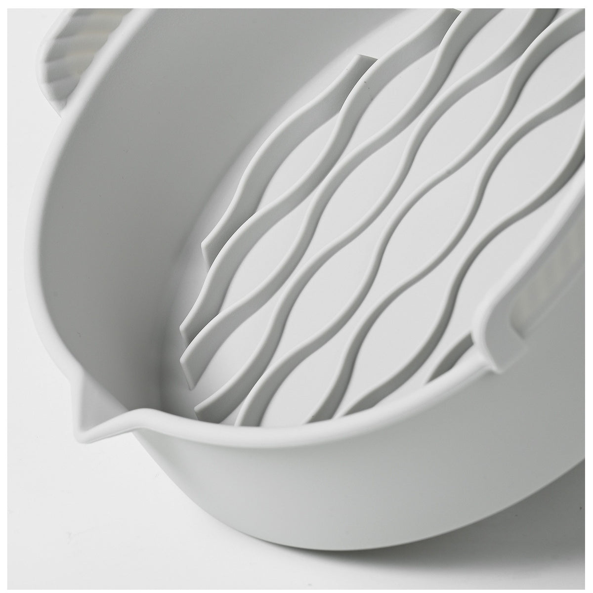 Set 2 Tavi Silicon Pentru Air Fryer, Forma Reutilizabila Si Antiaderenta Cu Manere, Rezistenta 230 Grade, 18.7 x 19.5 x 7 cm, Gri
