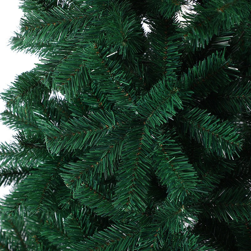 Brad Artificial de Craciun, Aspect Natural Bogat cu 600 Ramuri, PVC, Interior si Exterior, Suport Metalic Inclus, 155 cm, Verde