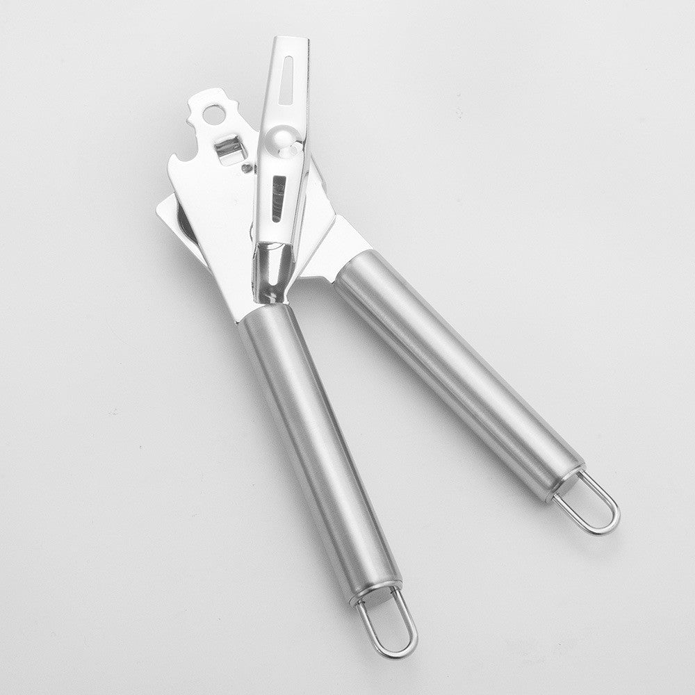 Deschizator Conserve Manual, Mecanism de Taiere Facila si Precisa, Manere Ergonomice Antiderapante, Otel Inoxidabil, Gri