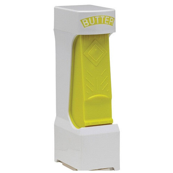 Feliator Manual de Unt, Dispozitiv pentru Taiat si Servit Felii Egale, Design Compact pentru Depozitare in Frigider, Material Plastic Rezistent, 20x6x8.5 cm, Alb