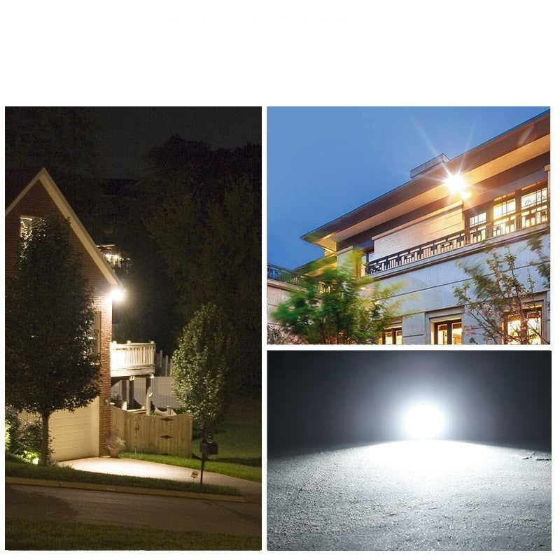 Set 2 Proiectoare LED cu Panou Solar, Senzor de Miscare si Telecomanda, Putere 65W, 200 LED-uri, Protectie IP67 Rezistent la Apa, Carcasa ABS, 24x18 cm, Negru