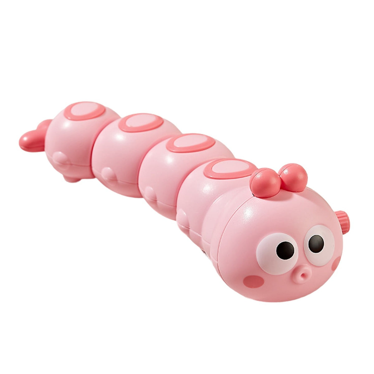 Jucarie Mecanica Omidă, cu Cheiță pentru Dezvoltare Motorie, Material ABS, 15 x 4 cm, Roz