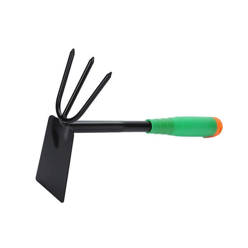 Set 4 Unelte de Gradinarit pentru Plantare si Prelucrare Sol, Lopata, Sapaliga si Grebla, Material Rezistent PVC, 31.5 x 8.5 cm, Verde