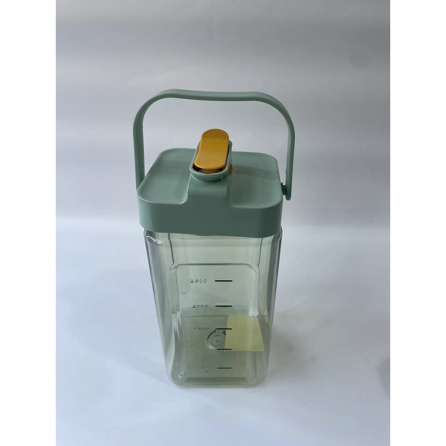 Dozator Portabil de Bauturi cu Robinet, Capac Etans si Filtru Fructe, Recipient Plastic Gradat, Capacitate 3.5 Litri, 29.7 x 14.1 x 14.4 cm, Verde