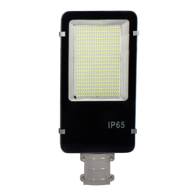 Lampa Solara Stradala, Senzor Lumina si Protectie IP65, Iluminare Exterior 150 mp, 360 LED, Baterie Litiu 2500 mAh, Lumina Rece, Putere 200W, 49 x 21 x 6.5 cm, Negru
