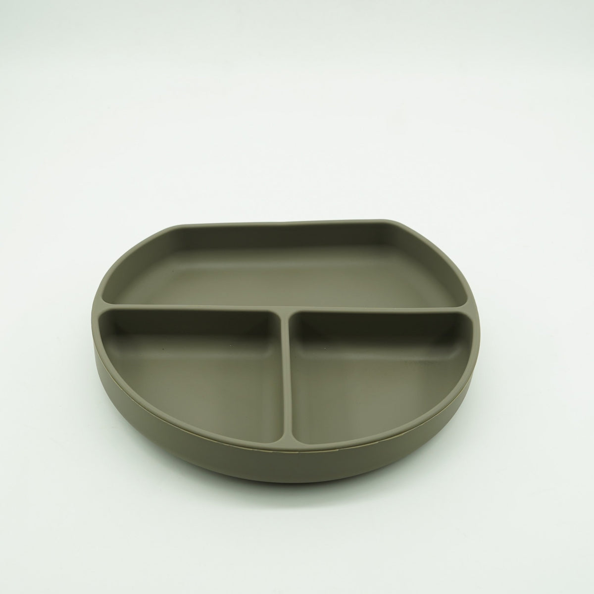 Set Diversificare Bebelusi si Copii, 8 Piese din Silicon Alimentar cu Ventuza, Farfurie Compartimentata, Bol, Baveta, Tacamuri Lemn, Cana Gustari, Fara BPA, Verde Inchis