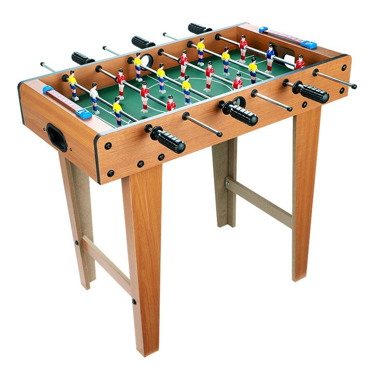 Masa de Fotbal cu Picioare pentru Copii si Adulti, 18 Jucatori, 2 Tablouri de Scor, 6 Manere Ergonomice, Structura din Metal, Lemn si ABS, 69 x 34 x 65 cm