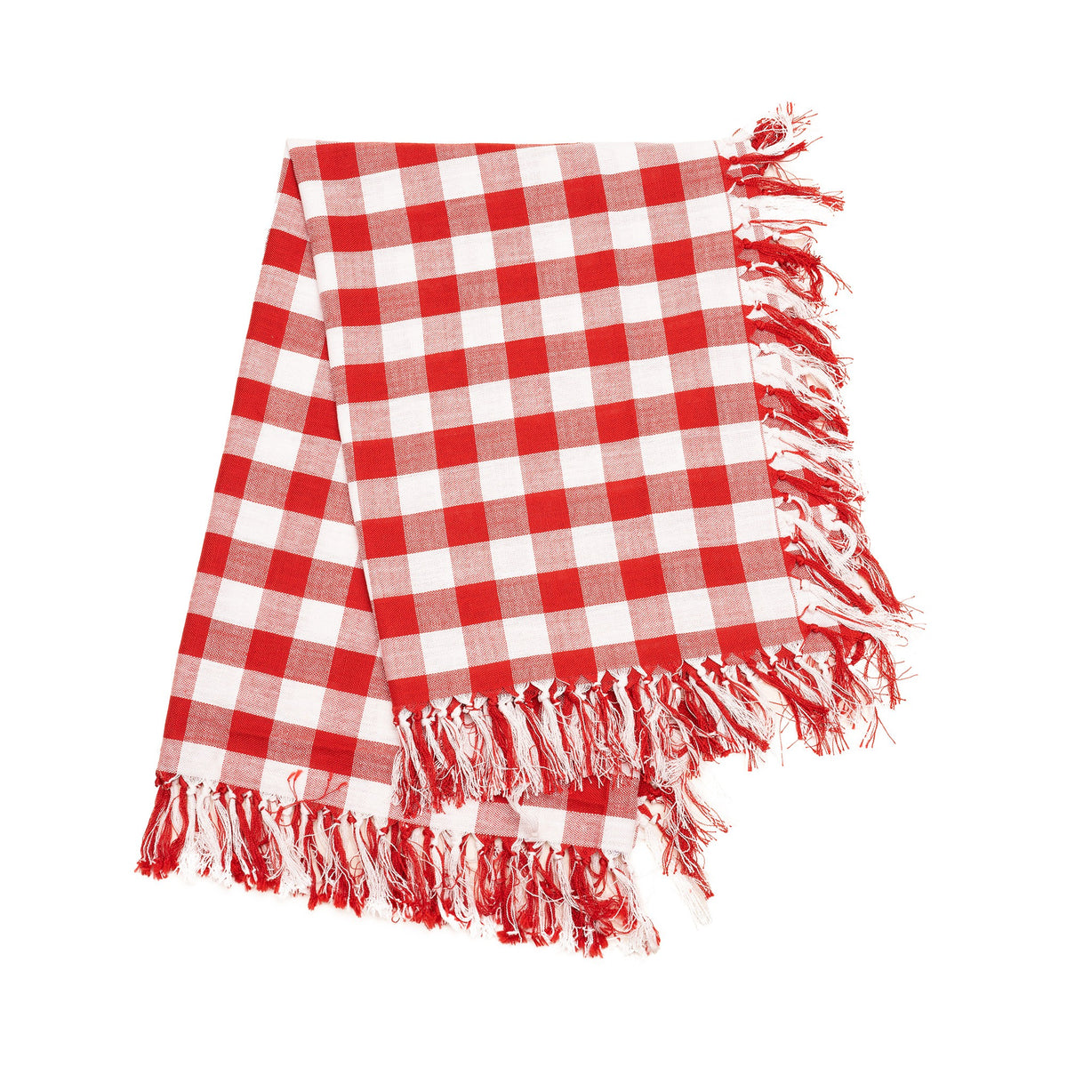 Față De Masă În Carouri, Material Textil Premium, Design Clasic Pentru Evenimente Și Uz Zilnic, Dreptunghiulară, Roșu, 130 x 180 cm