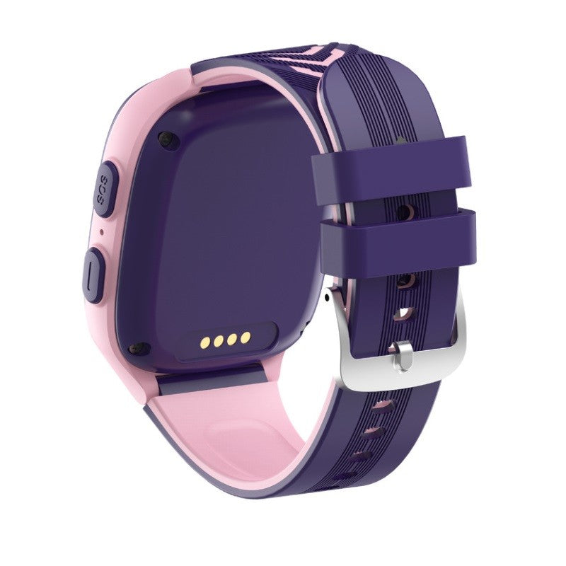 Ceas Smartwatch Pentru Copii LT31E, Tehnologie 4G, Localizare GPS, WIFI si LBS, Functie Telefon, Apel Video, Buton SOS, Monitorizare Spion, Rezistent la Apa IP67, Baterie 750 mAh, Mov/Roz