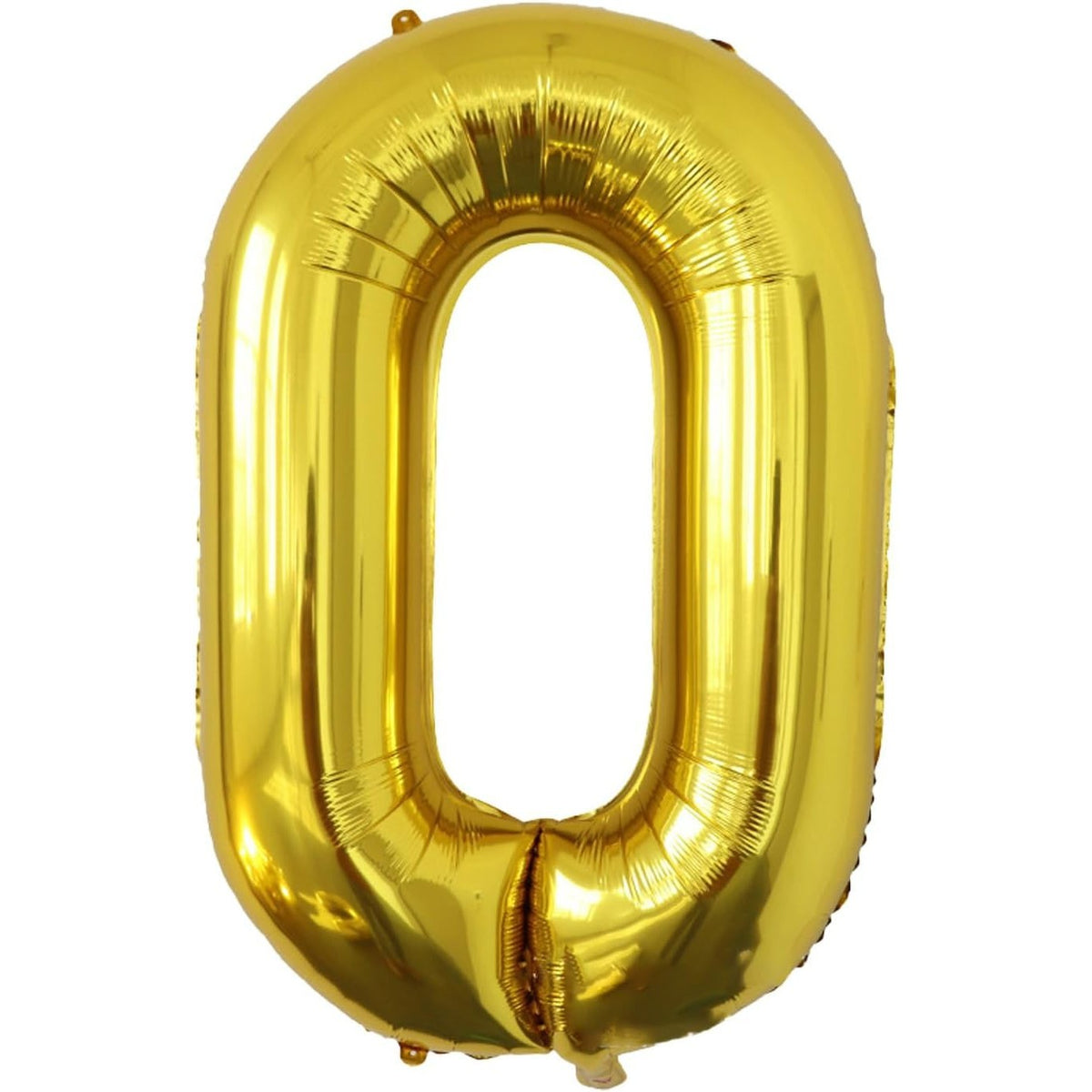 Balon Folie Metalizata Litera O, Balon Aniversar pentru Aer sau Heliu, Include Pai de Umflare, Aluminiu, 40 cm, Auriu