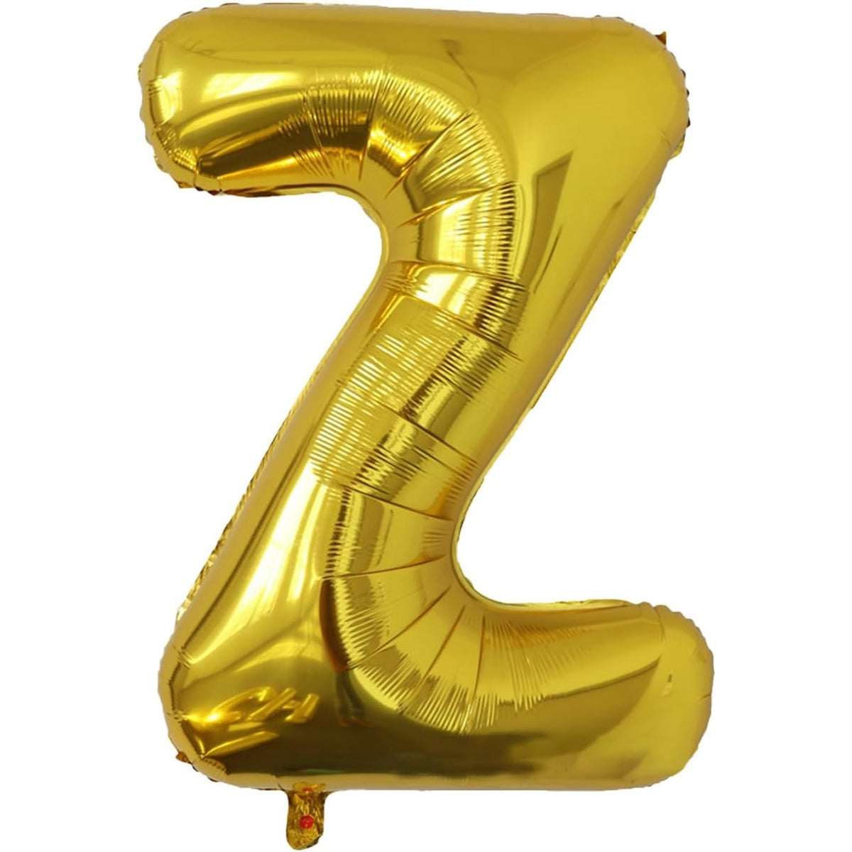 Balon Folie Metalizata Litera Z, Figurina Aniversara pentru Aer sau Heliu, Folie Aluminiu, Set cu Pai Inclus, 40 cm, Auriu