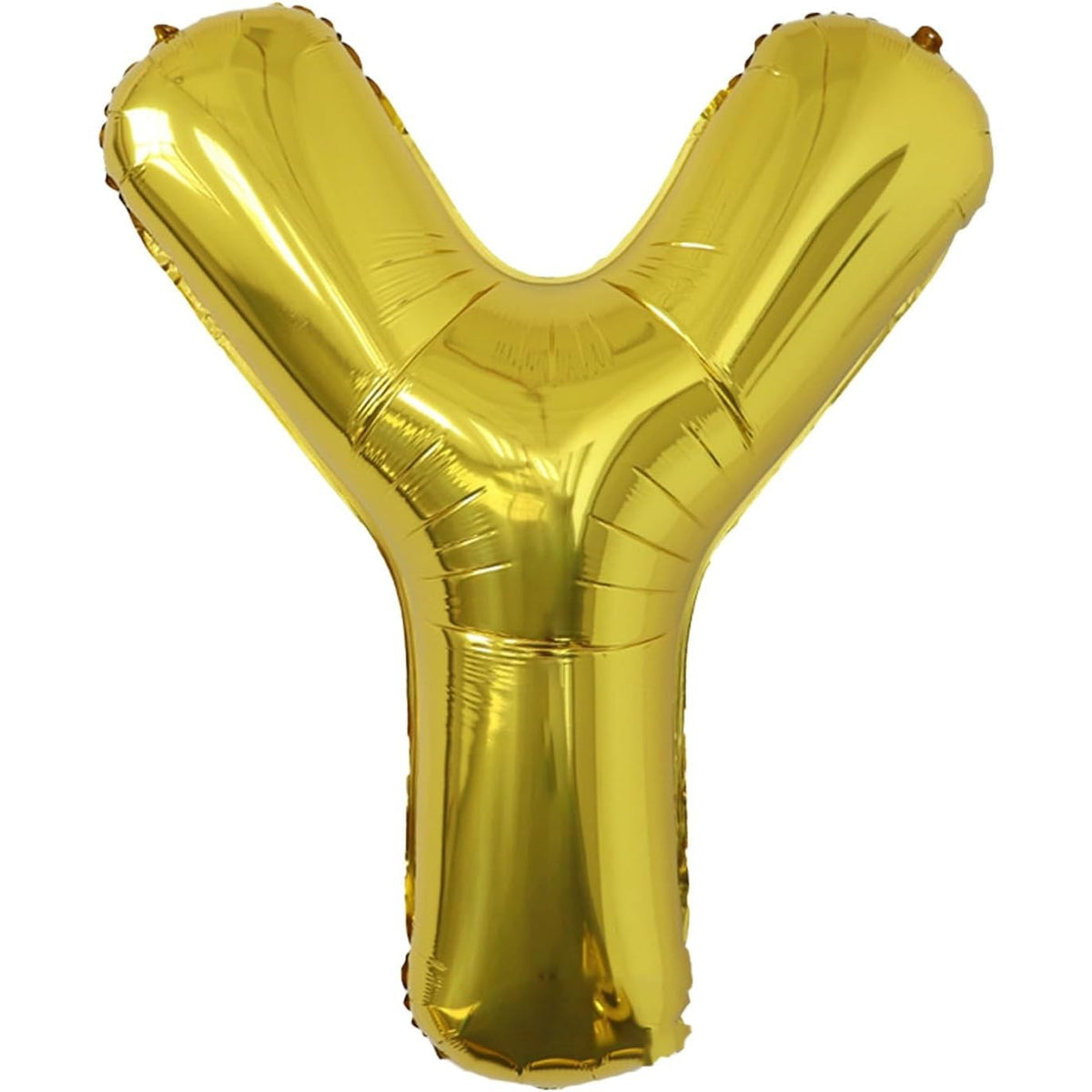 Balon Folie Metalizata Litera Y, Umflare Aer sau Heliu, Decoratiuni Party, Aluminiu, 40 cm, Auriu