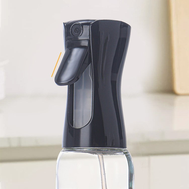 Pulverizator Pentru Ulei Si Otet, Dozator Reincarcabil Pentru Gatit, Mecanism Cu Pompa, Plastic Rezistent, 200 ml, Negru