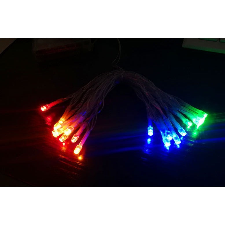 Instalatie De Craciun Tip Perdea, Alimentare Cu Baterii, 8 Jocuri De Lumini Si Telecomanda, Fir Transparent, 200 LED-uri, 2 x 2 m, Multicolor