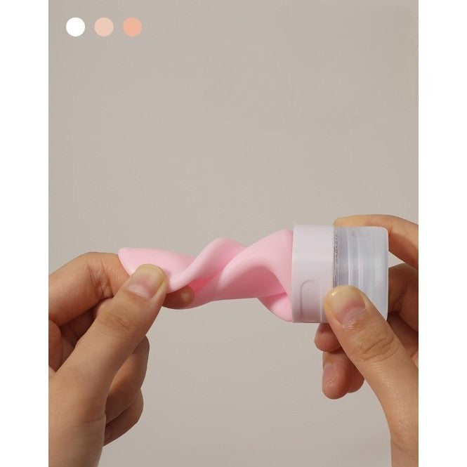 Recipient de Voiaj din Silicon pentru Sampon si Lotiune, Sticla Reincarcabila Anti-scurgere, Aprobat TSA, Fara BPA, 90 ml, Roz