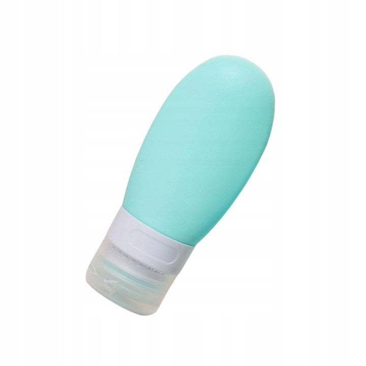 Sticla de Calatorie din Silicon, Recipient Portabil Anti-scurgere pentru Sampon si Lotiune, Fara BPA, Reutilizabil, 90 ml, Verde