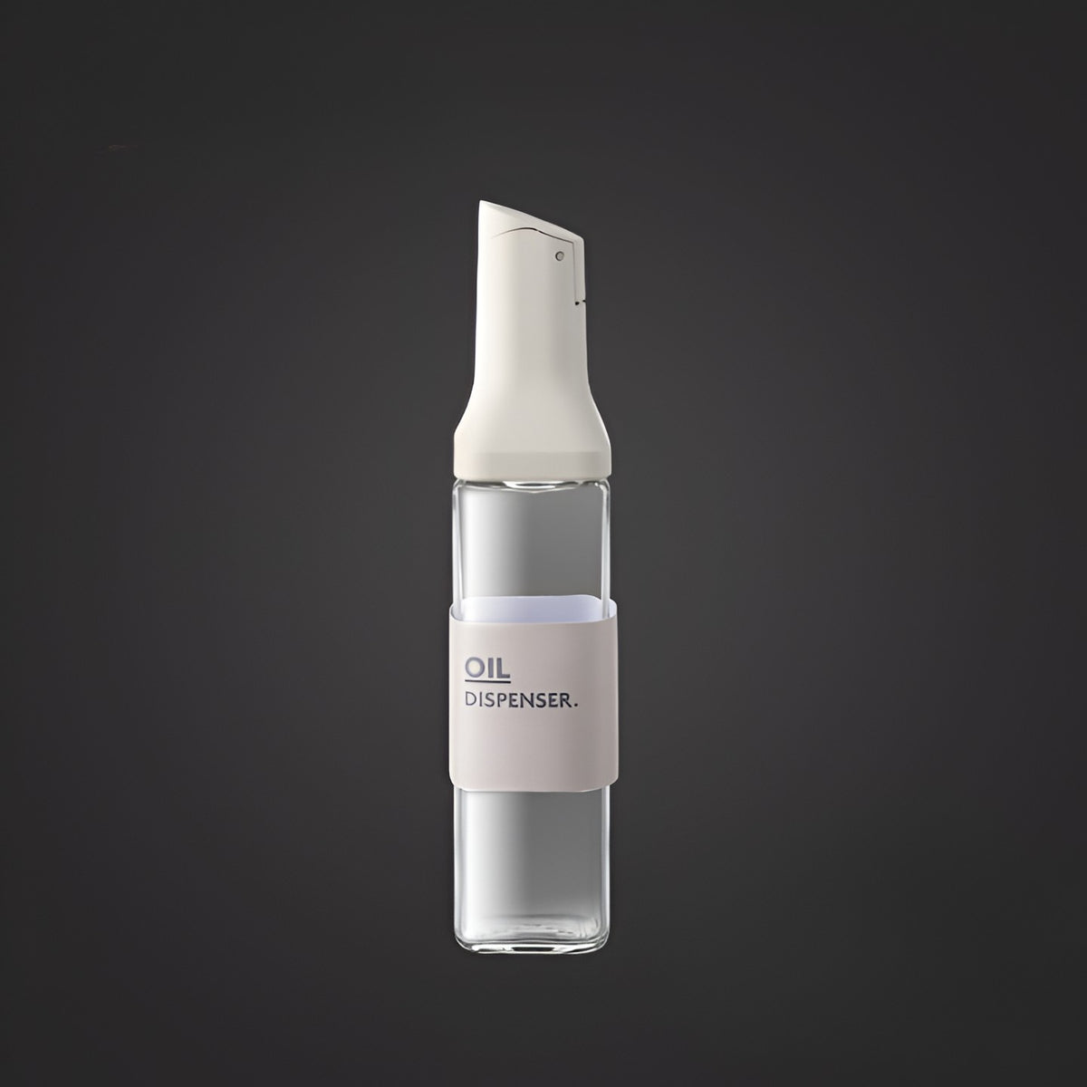 Dispenser Pentru Ulei Si Otet, Deschidere Automata Cu Inductie Gravitationala, Duza Antiscurgere, Sticla Si ABS, 500 ml, Alb