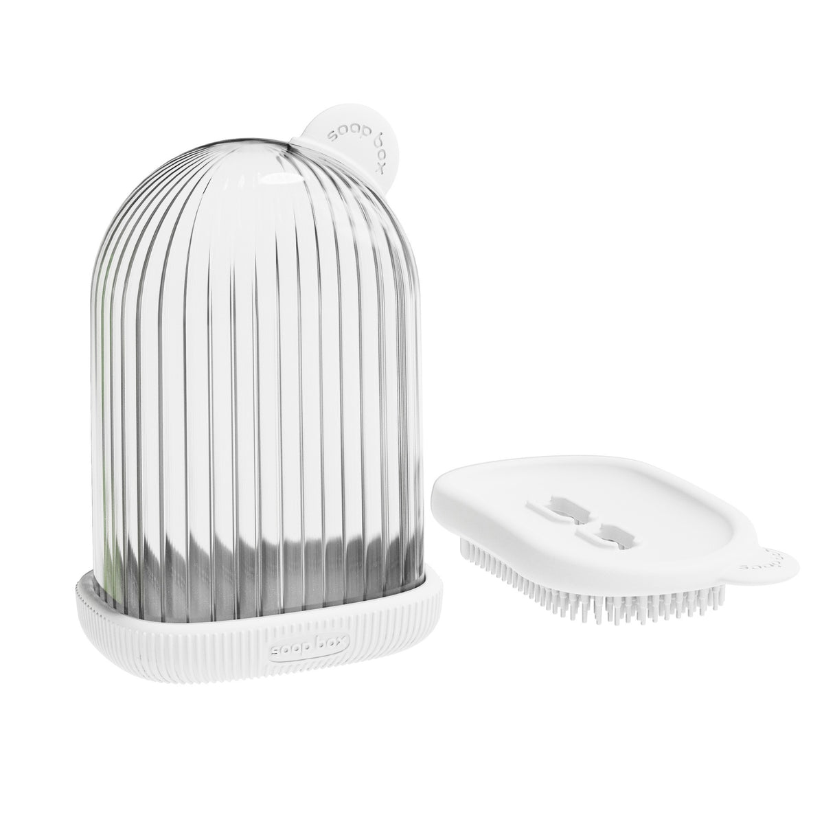 Sapuniera de Calatorie cu Capac si Scurgere, Recipient Portabil Impermeabil pentru Baie, Plastic, 12.6x6.1x8.4 cm, Alb
