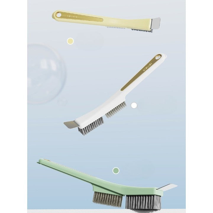Set 2 Perii de Sarma pentru Bucatarie si Aragaz, Maner Ergonomic Lung cu Gaura de Suspendare, Peri Rezistenti din Otel, Anti-Grasime si Reziduuri, 24.5x2.7x6.7 cm, Verde