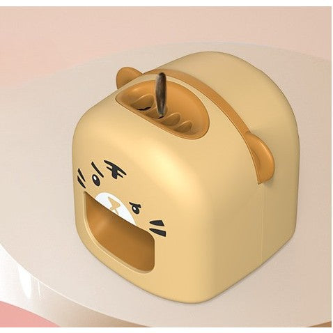 Mașină de Decojit Semințe Tigru, Aparat Electric cu Încărcare USB, 4 Găuri, ABS, 9.7x10x8.6 cm, Portocaliu