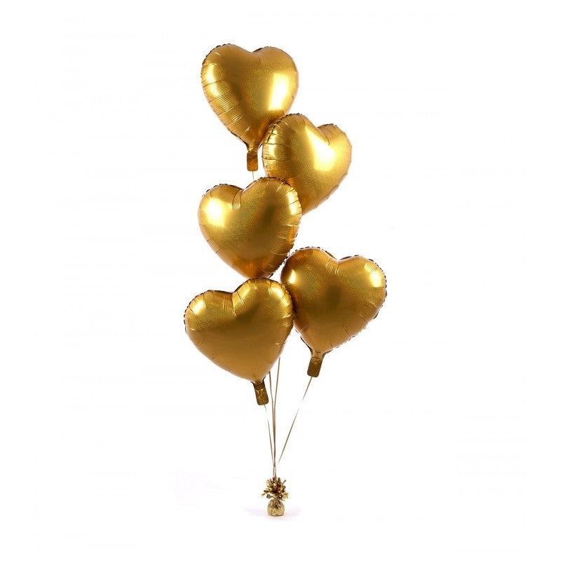 Greutate Pentru Baloane Cu Heliu, Decorativa Cu Franjuri Din Folie PET, Cu Inel De Prindere, 170 g, 13 x 5 x 3 cm, Auriu