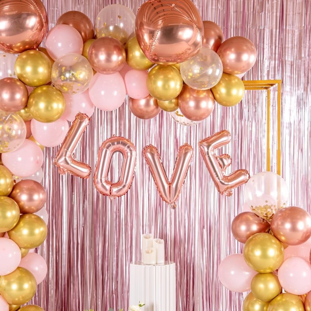 Balon Litera V, Folie Metalizata, Umflare Heliu sau Aer, Include Pai, 40 cm, Rose Gold