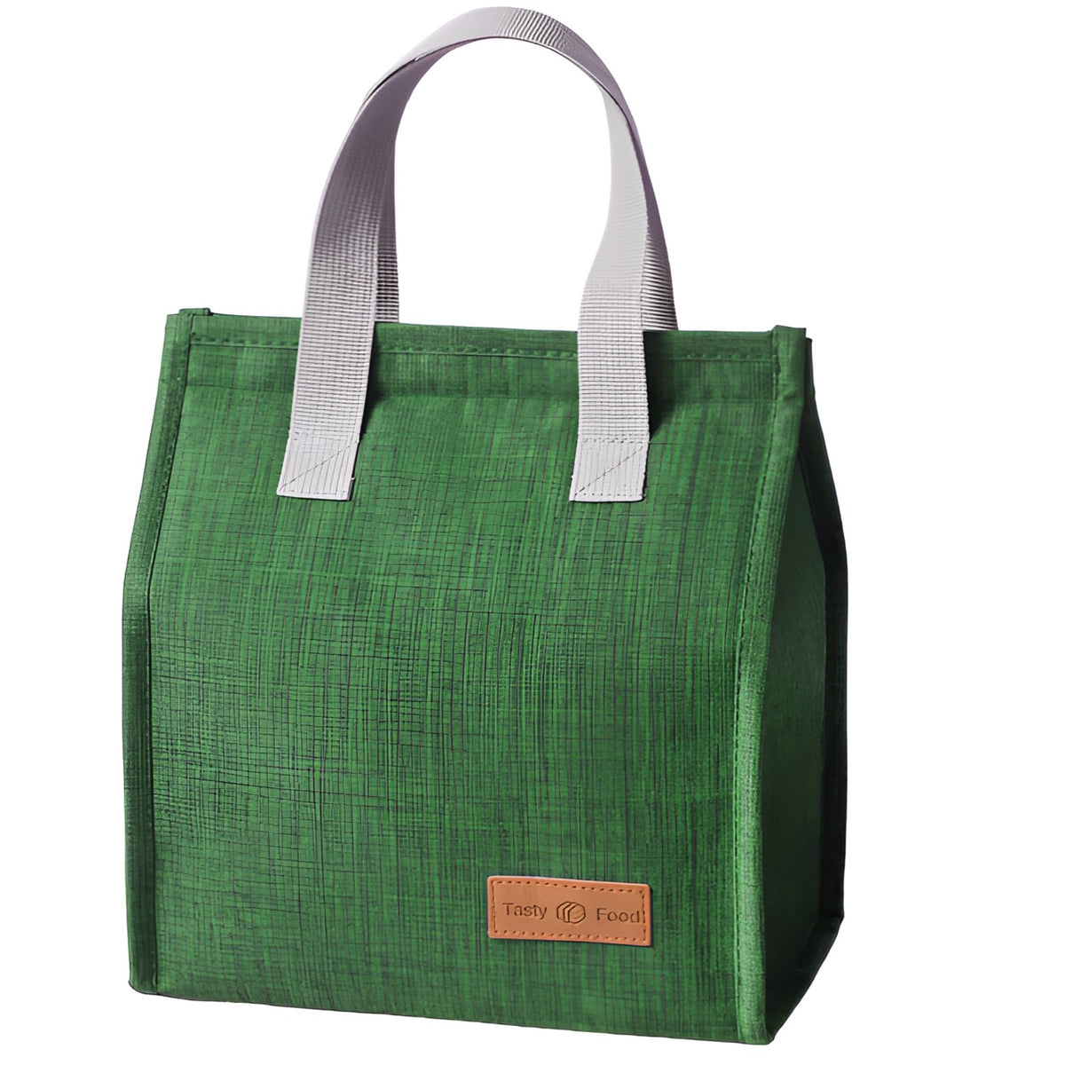 Geanta Termoizolanta Tip Bento Bag, Camping Cooler Pentru Pranz, Interior Aluminiu, Capacitate 3.3 L, 22.5x13x25.5 cm, Verde
